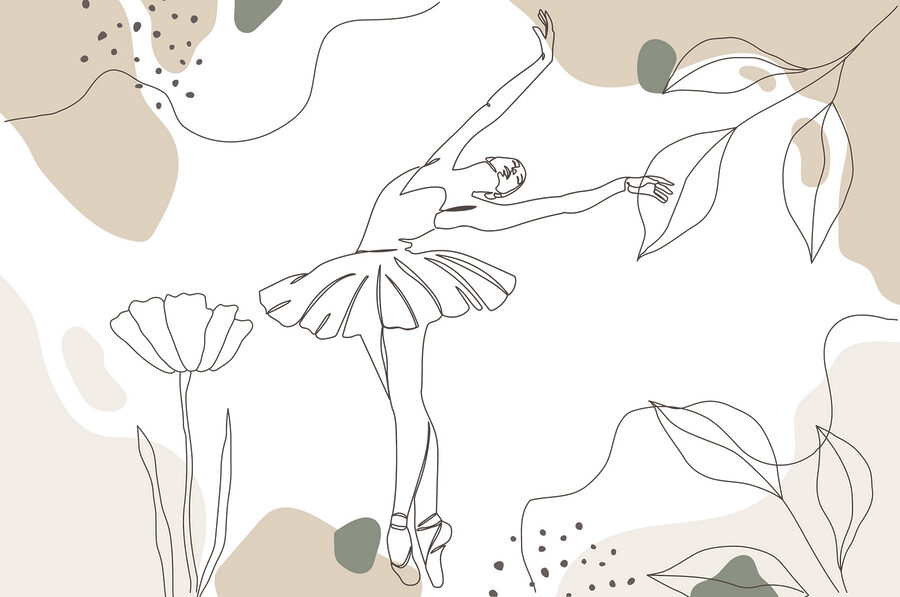 Drawing of a ballerina Drawing of a ballerina
