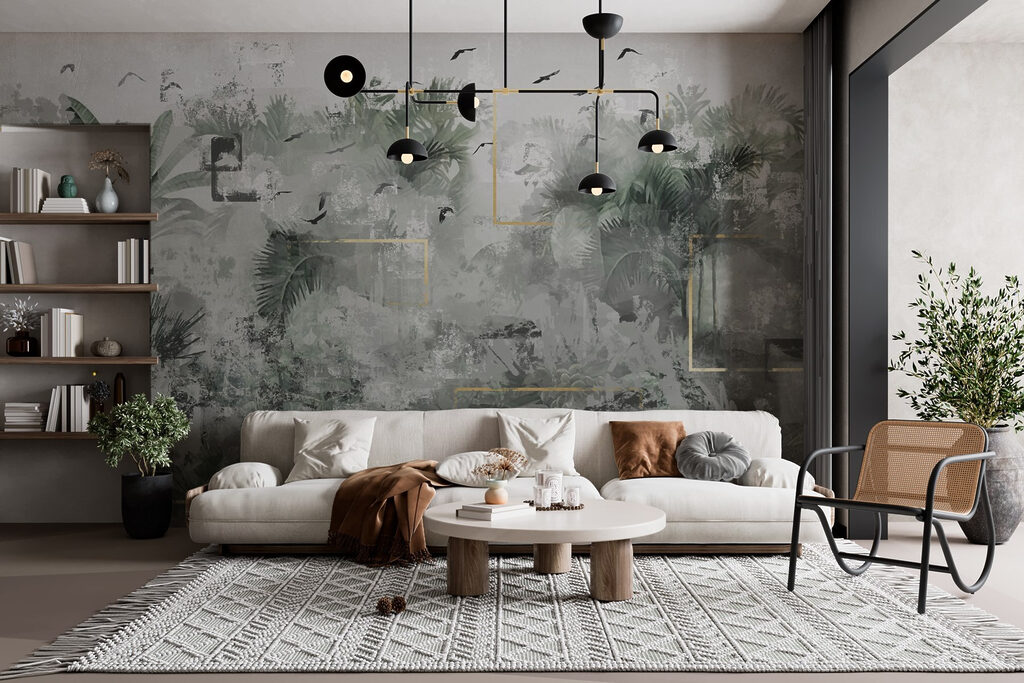 Painting of a tropical forest Painting of a tropical forest