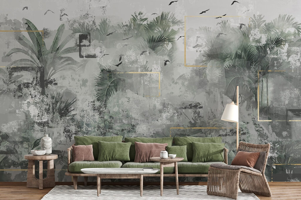 Painting of a tropical forest Painting of a tropical forest