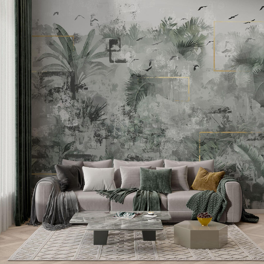 Painting of a tropical forest Painting of a tropical forest