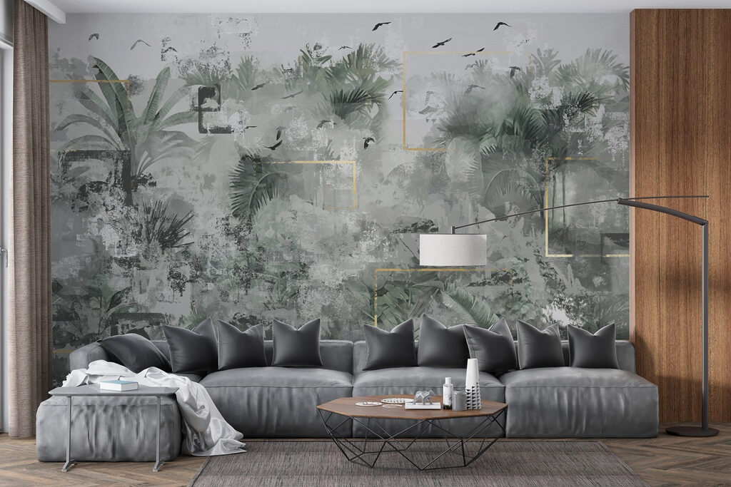 Painting of a tropical forest Painting of a tropical forest