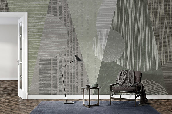 Abstract shapes in muted tones Abstract shapes in muted tones