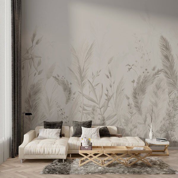 Whimsical botanical illustration in neutrals Whimsical botanical illustration in neutrals