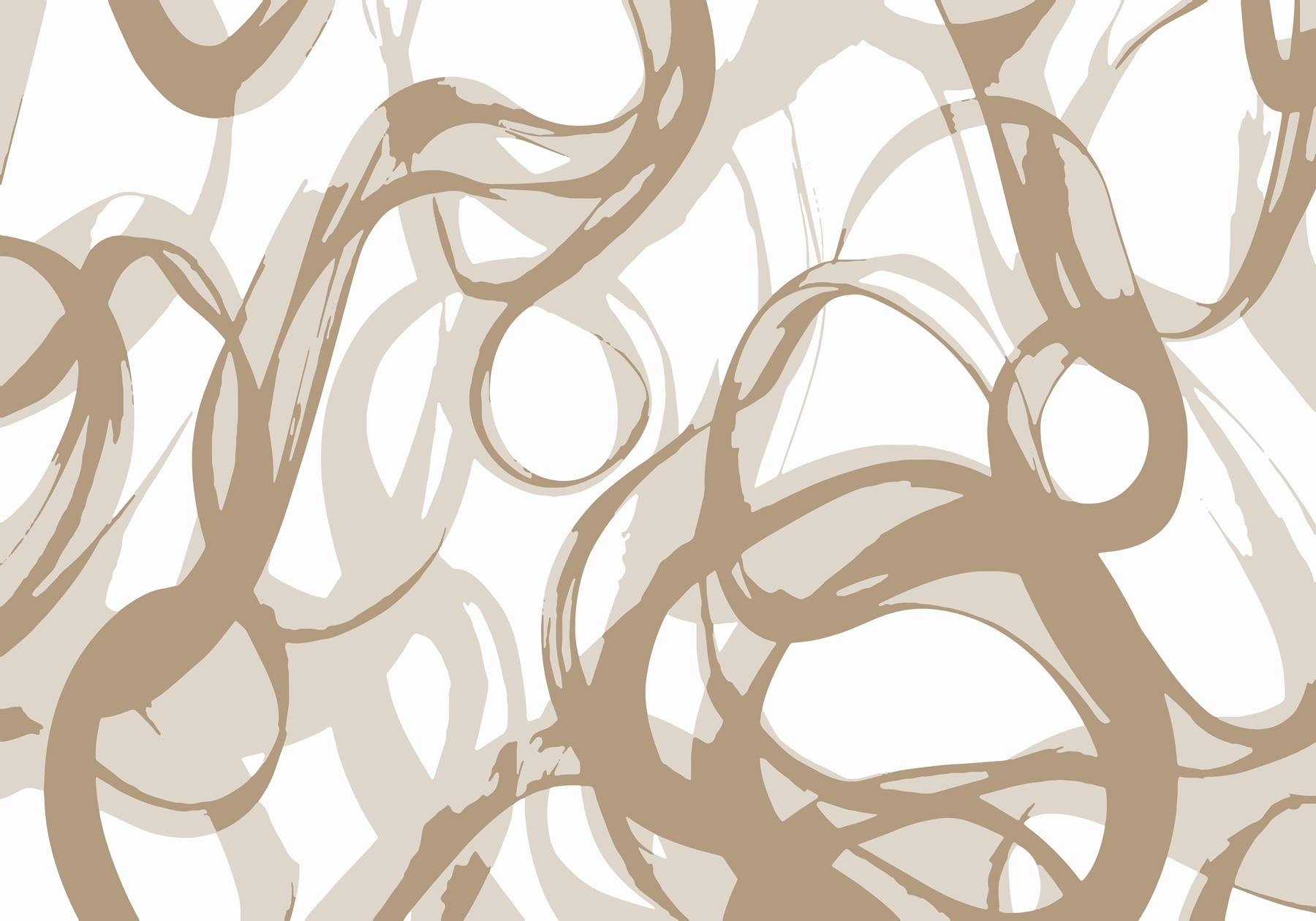 White and brown swirls