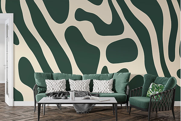 Flowing lines in muted tones Flowing lines in muted tones