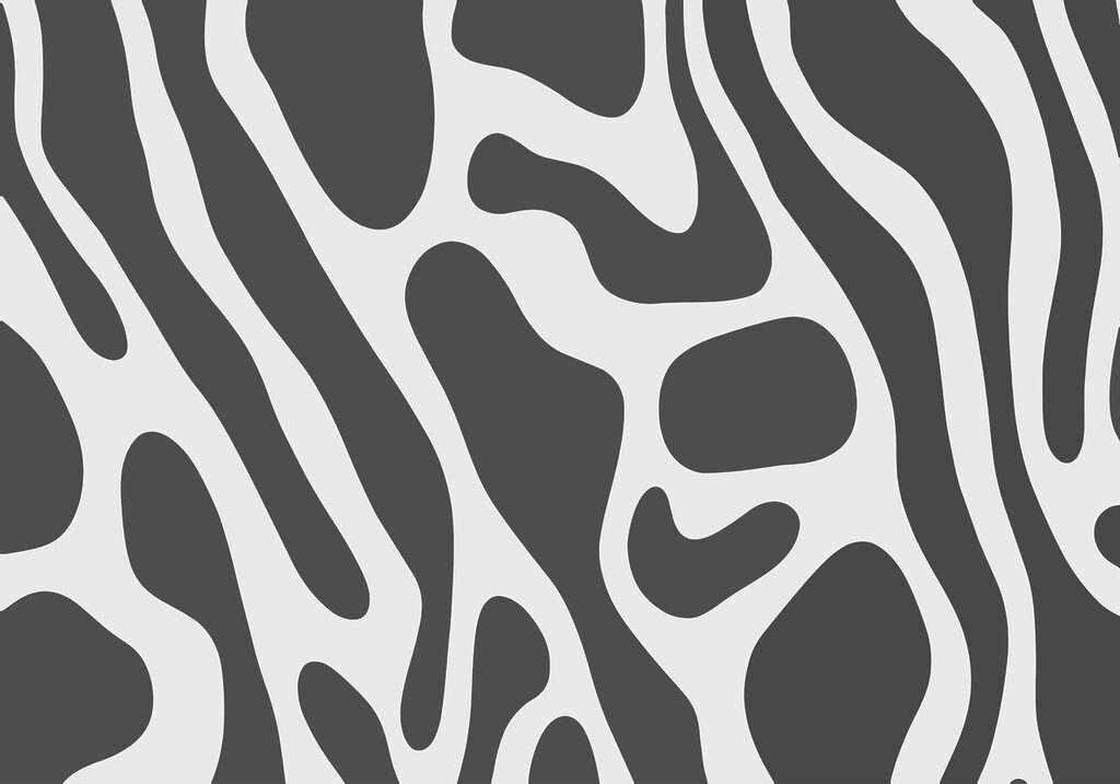 Flowing abstract design in gray tones