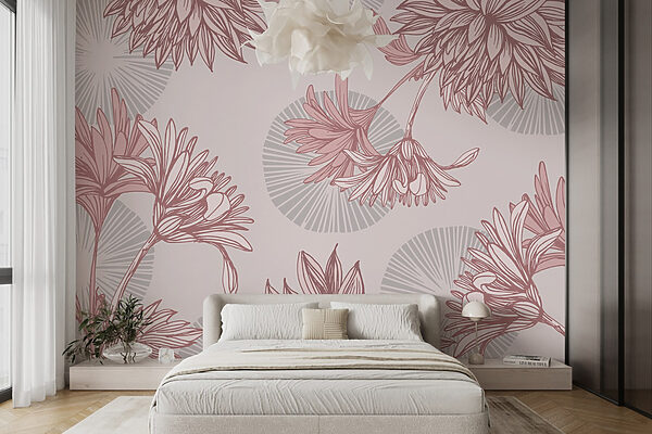 Pattern of flowers and leaves Pattern of flowers and leaves