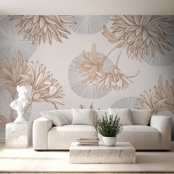 Pattern of flowers and leaves Pattern of flowers and leaves