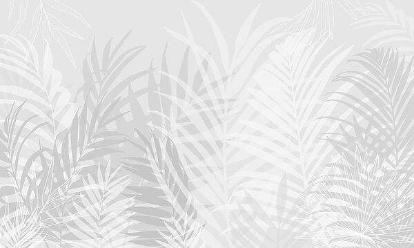 Grey and white background with leaves Grey and white background with leaves