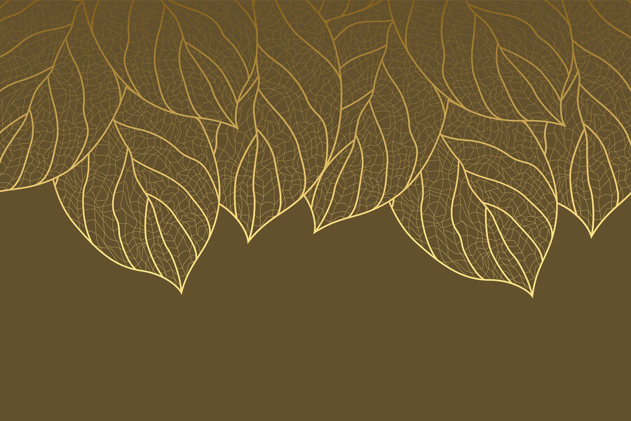 Elegant leaf patterns on a muted background