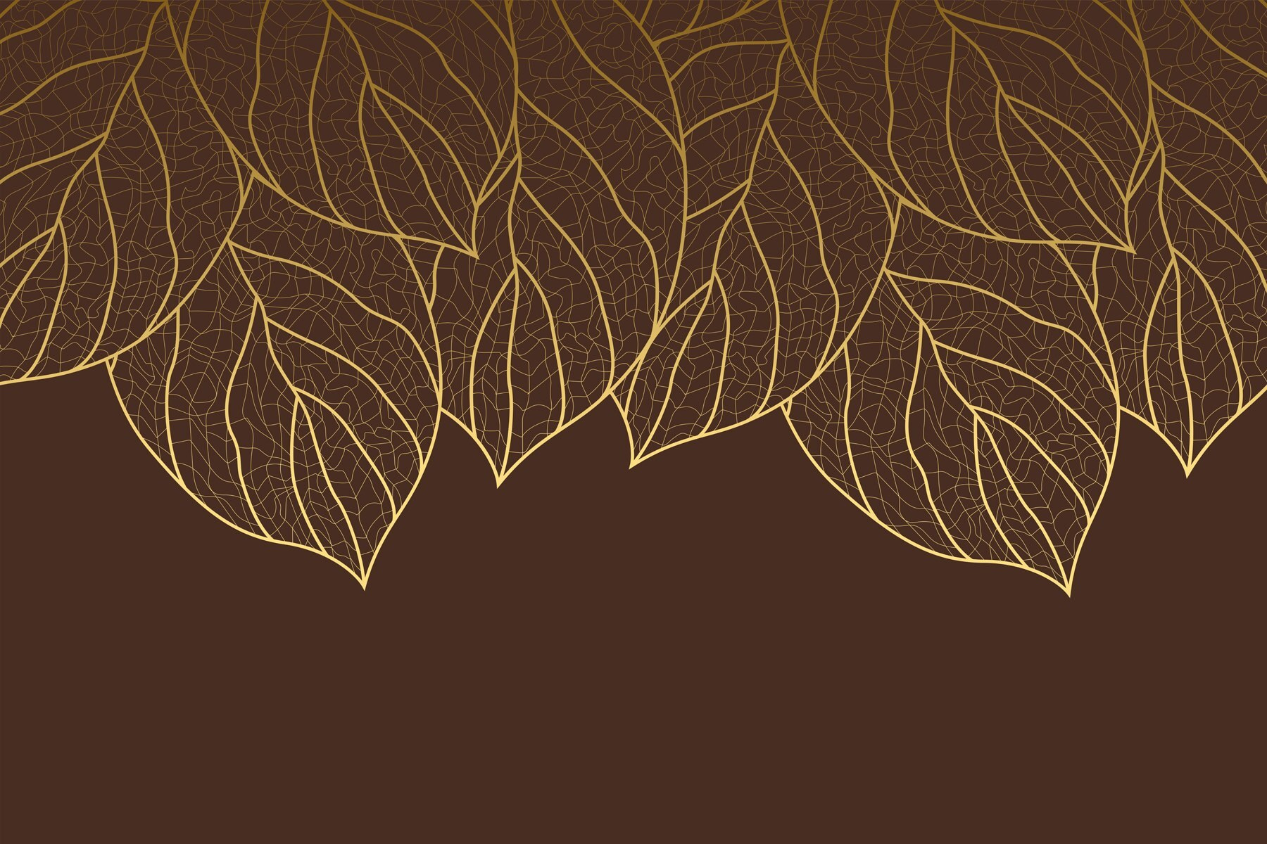 Group of leaves on a brown background Group of leaves on a brown background