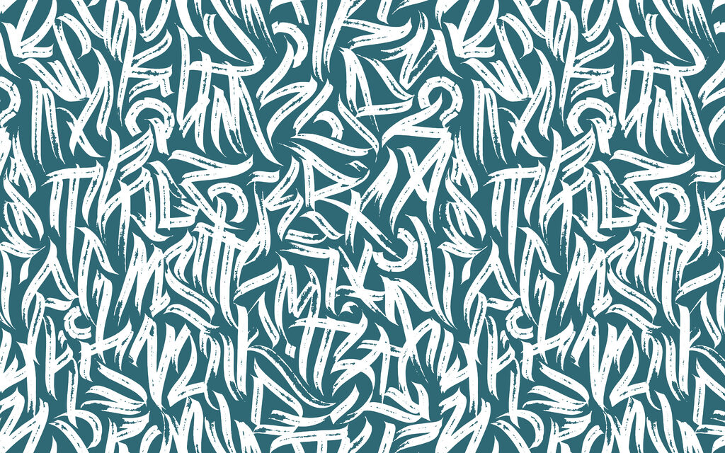 Pattern of white lines on a blue background Pattern of white lines on a blue background