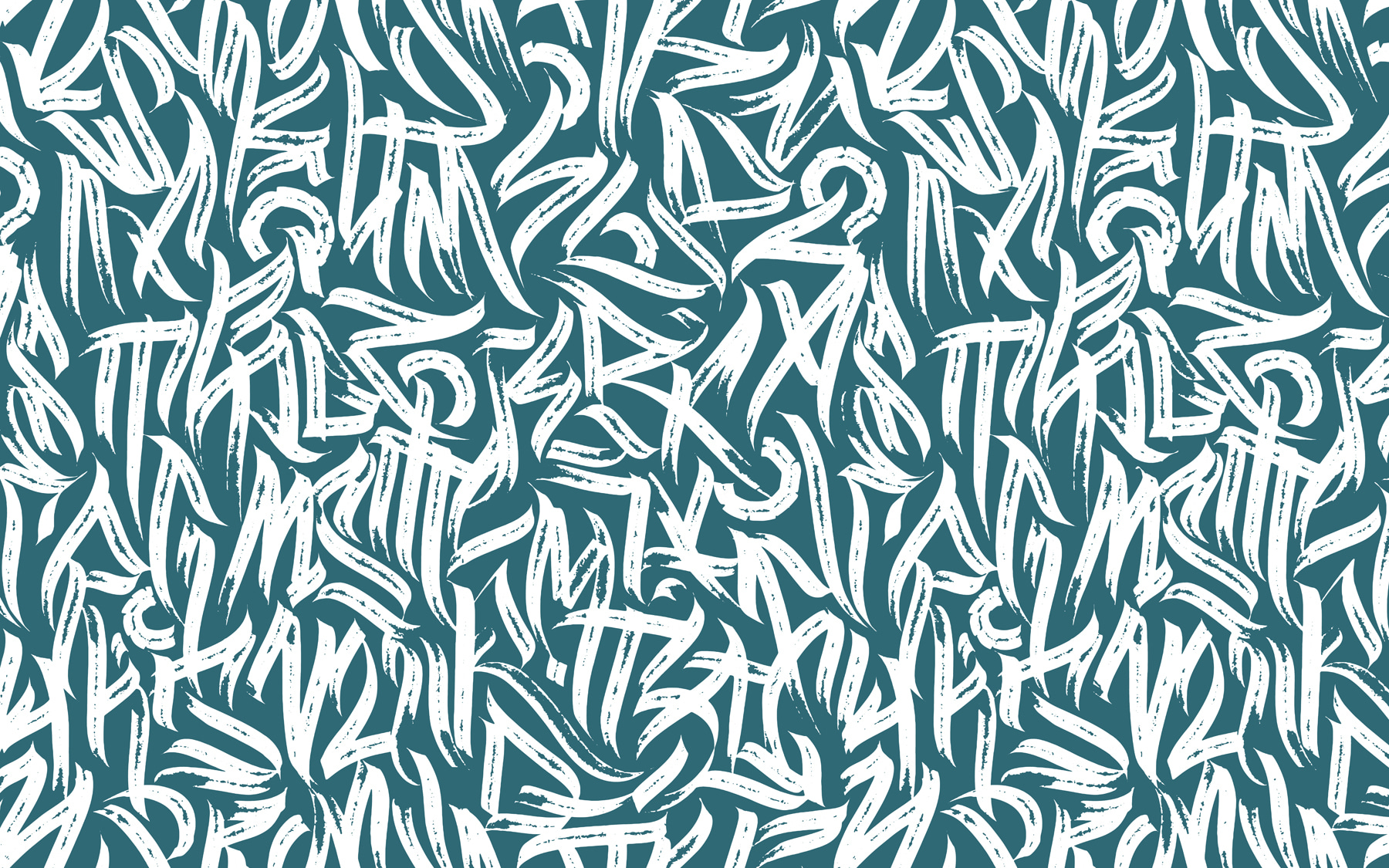 Pattern of white lines on a blue background