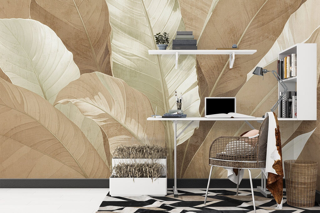 Serene foliage in muted tones