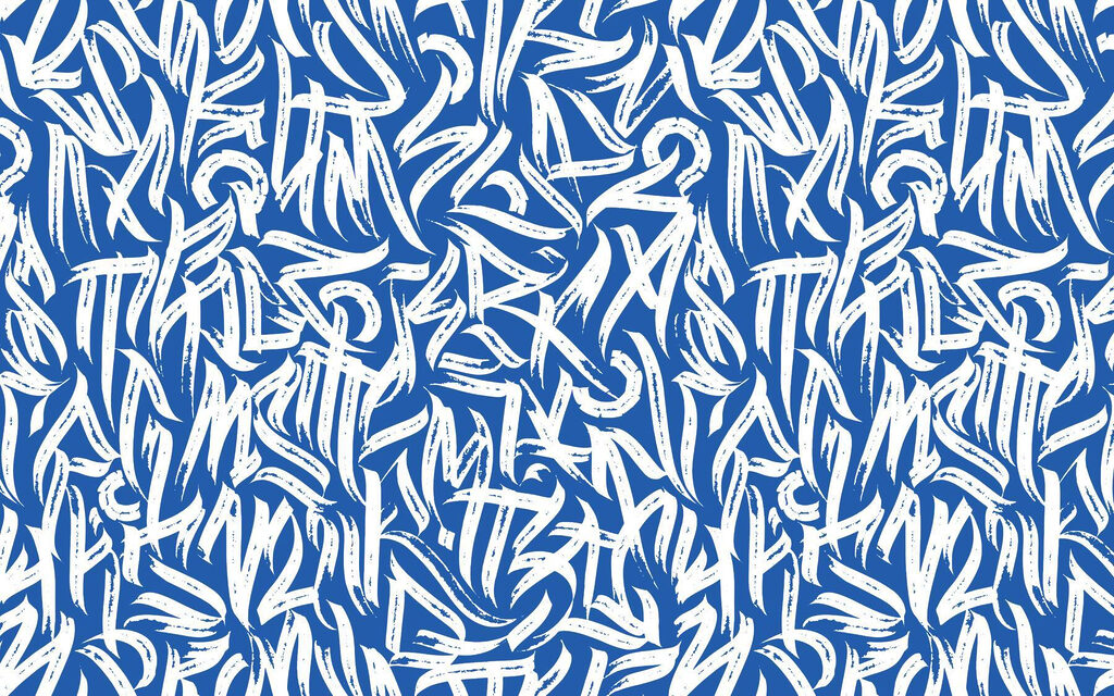 Blue and white pattern Blue and white pattern