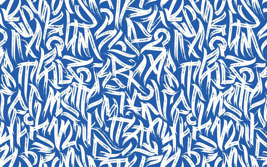 Blue and white pattern Blue and white pattern