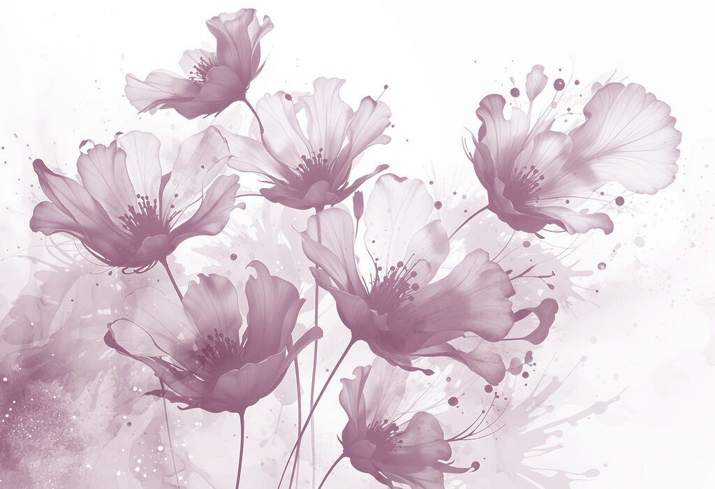 Group of flowers with white petals Group of flowers with white petals
