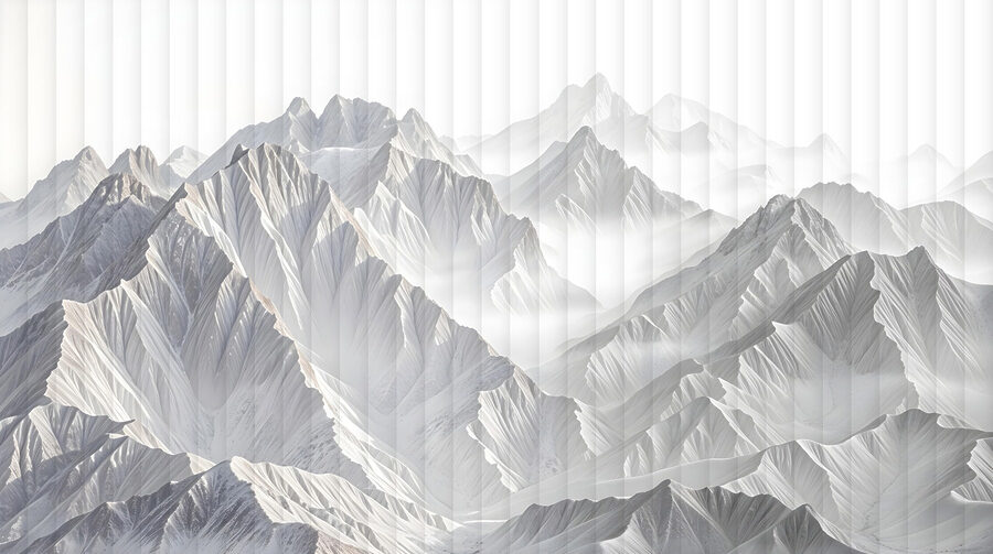Mountain range with clouds Mountain range with clouds