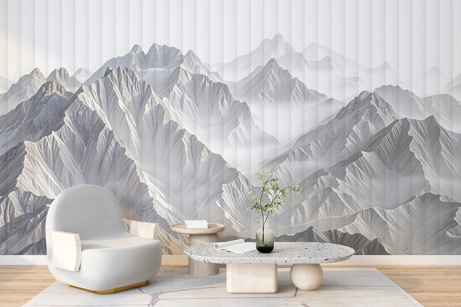 Mountain range with clouds Mountain range with clouds