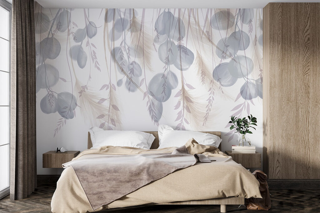 Serene botanical arrangement in soft hues