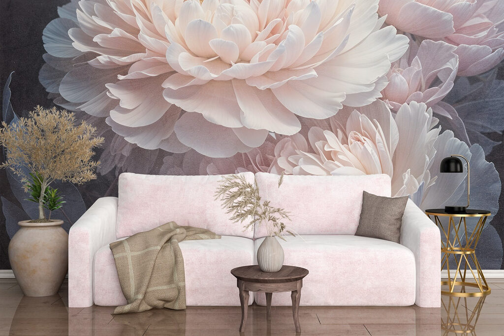 Group of white flowers Group of white flowers