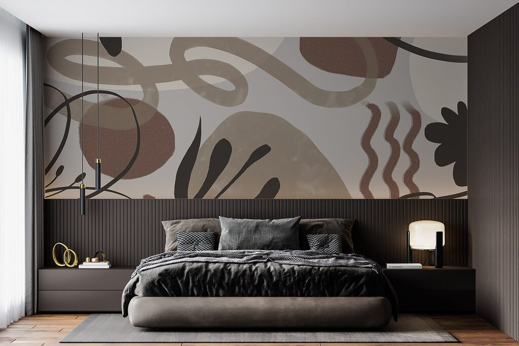 Abstract shapes in earth tones