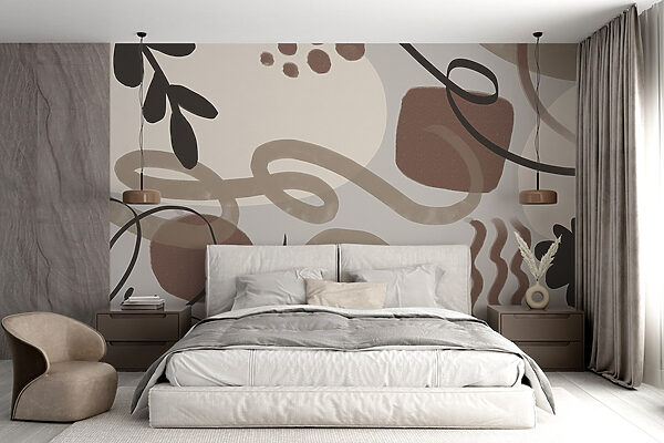 Abstract shapes in earth tones Abstract shapes in earth tones