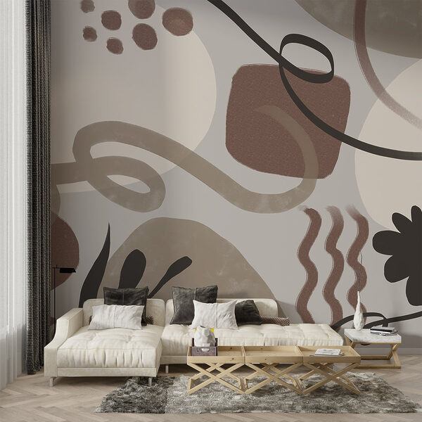 Abstract shapes in earth tones Abstract shapes in earth tones