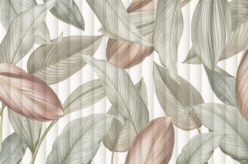 Whimsical leaves in soft tones Whimsical leaves in soft tones