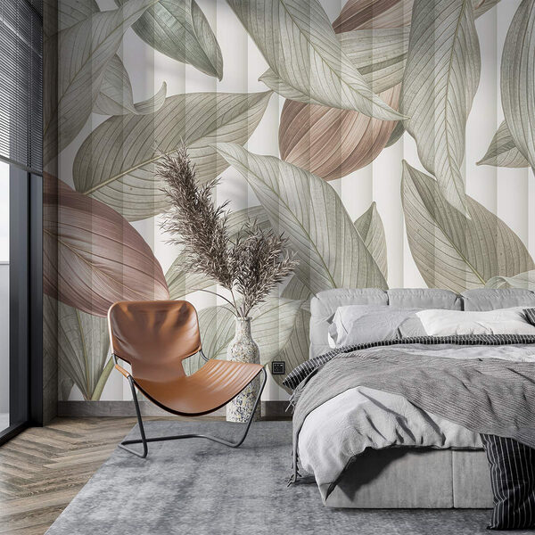 Whimsical leaves in soft tones Whimsical leaves in soft tones