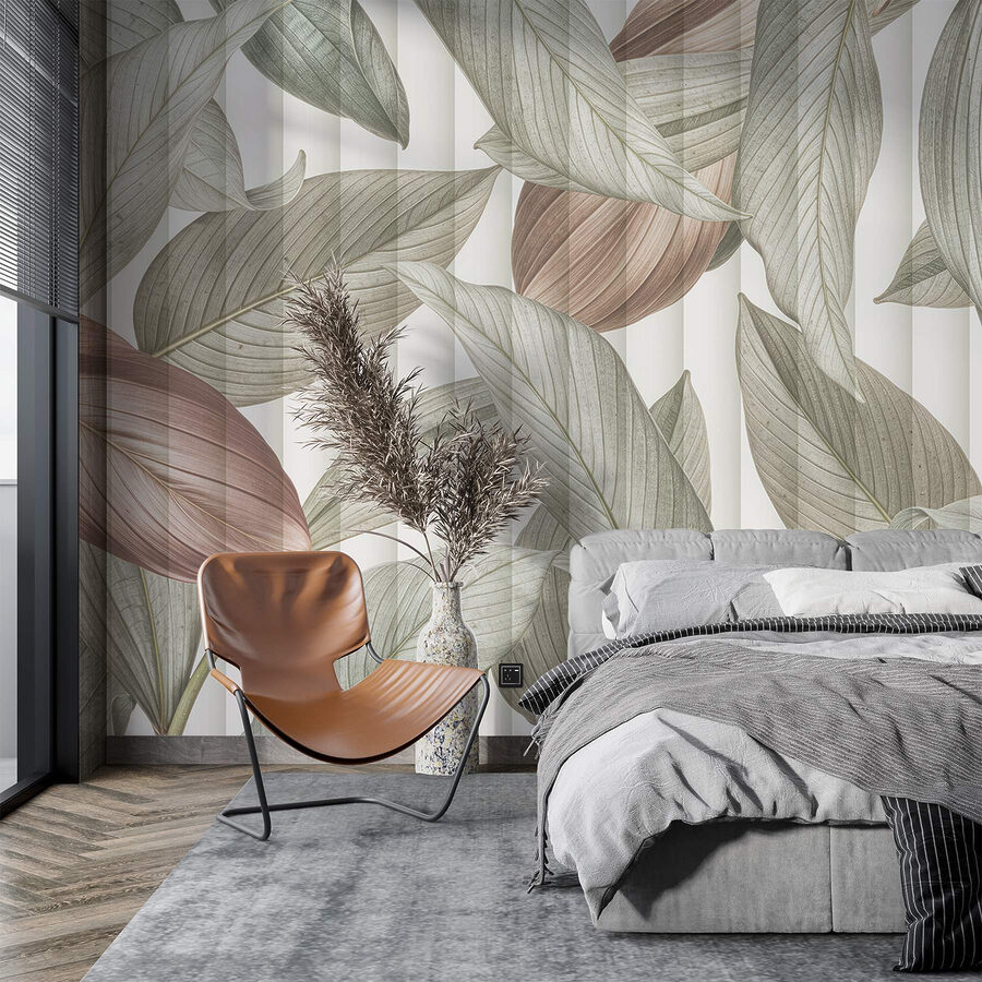Whimsical leaves in soft tones Whimsical leaves in soft tones