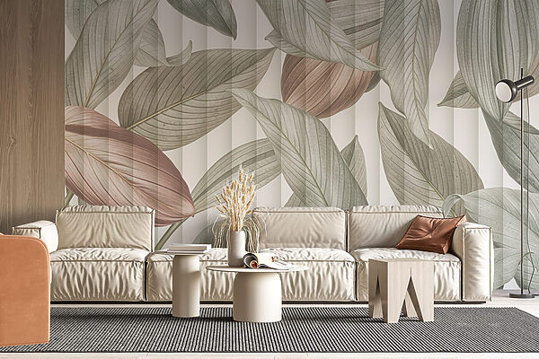 Whimsical leaves in soft tones Whimsical leaves in soft tones
