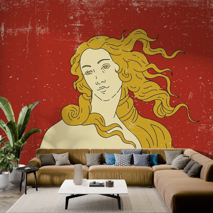 Drawing of a man with long hair Drawing of a man with long hair