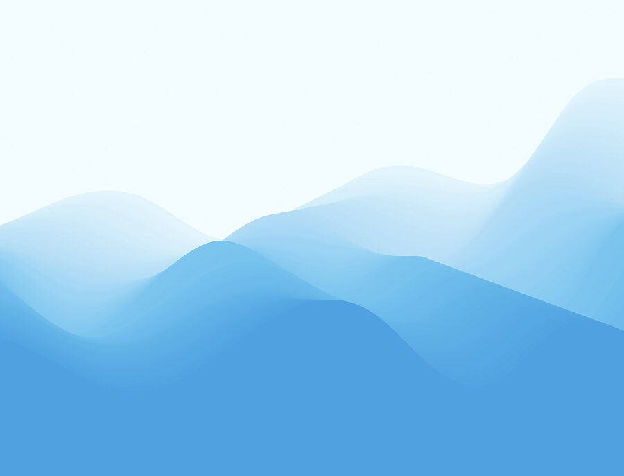 Blue and white wavy lines