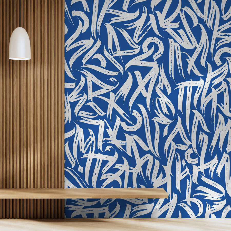 Blue and white pattern Blue and white pattern