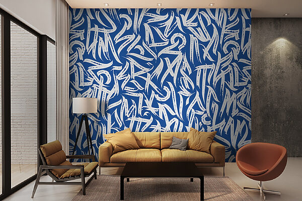 Blue and white pattern Blue and white pattern