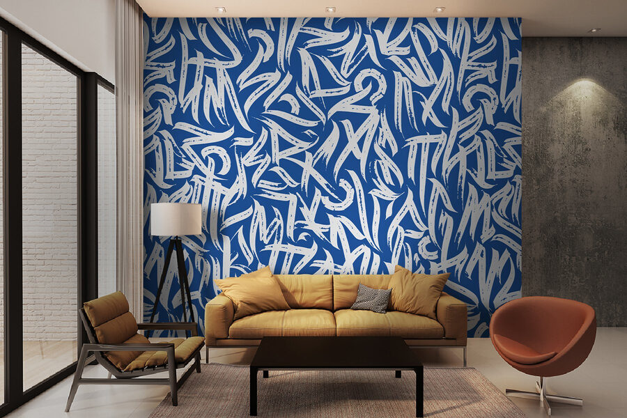 Blue and white pattern Blue and white pattern