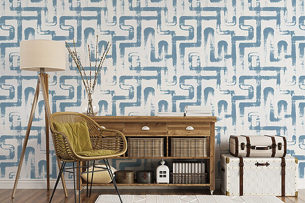 Blue and white pattern Blue and white pattern