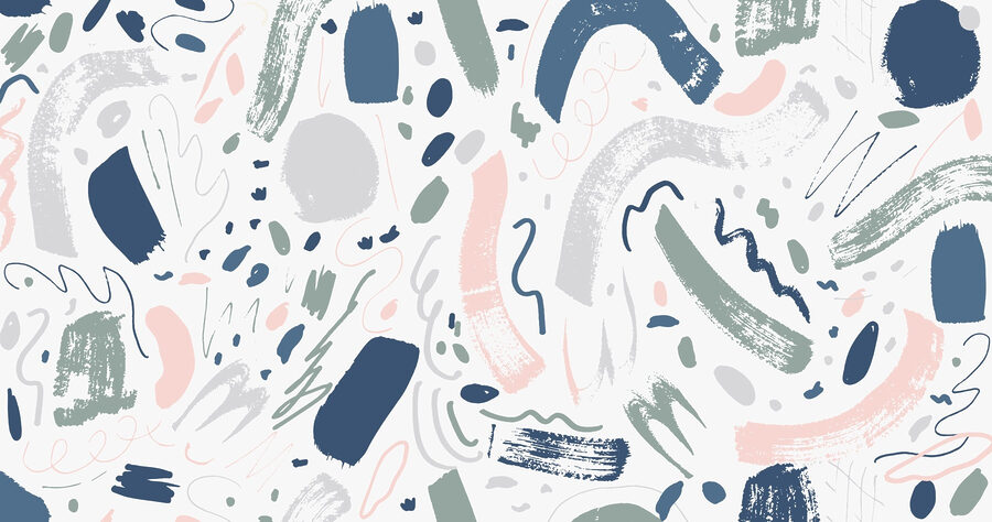 Pattern of colorful brush strokes