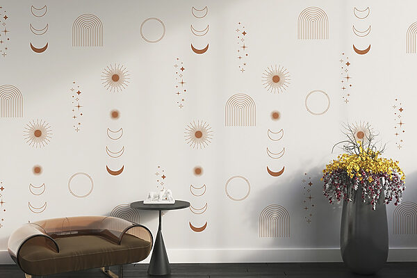 Pattern of sun and moon Pattern of sun and moon