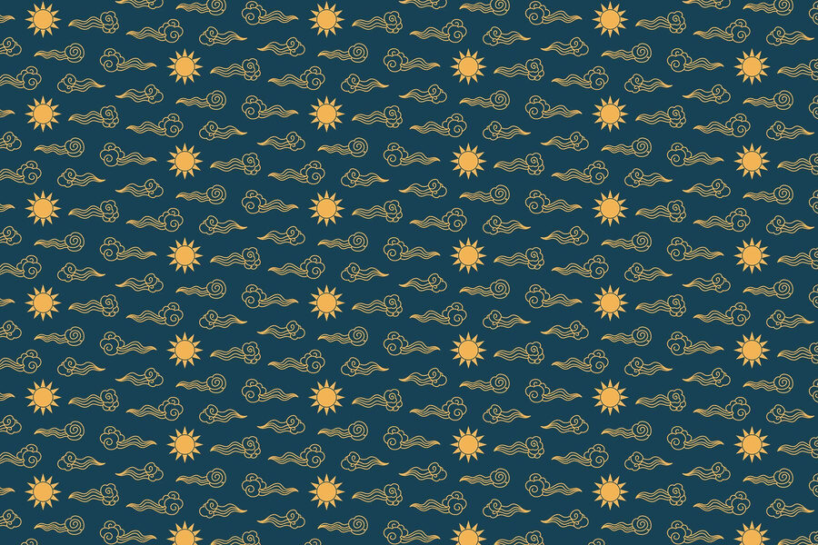 Pattern of clouds and sun Pattern of clouds and sun