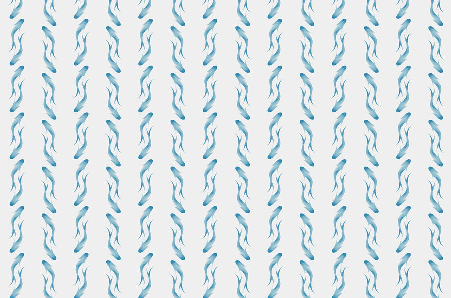 Pattern of blue fish Pattern of blue fish