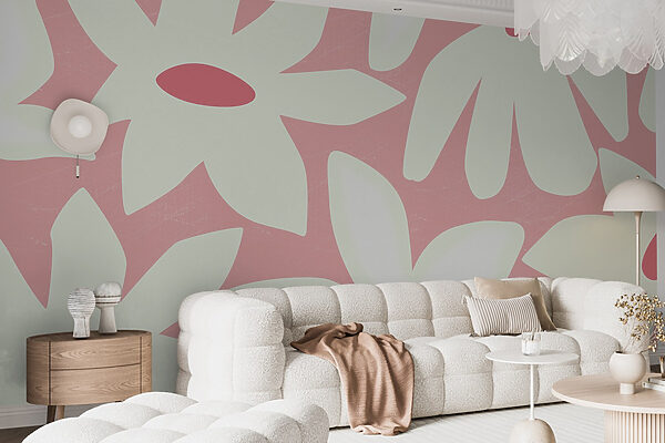 Pink and white flower pattern Pink and white flower pattern
