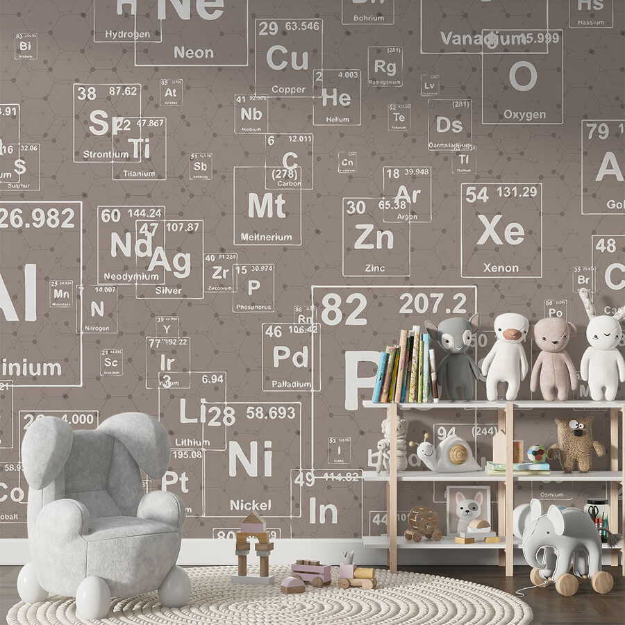 Wall murals Pattern of periodic table elements - Image 2