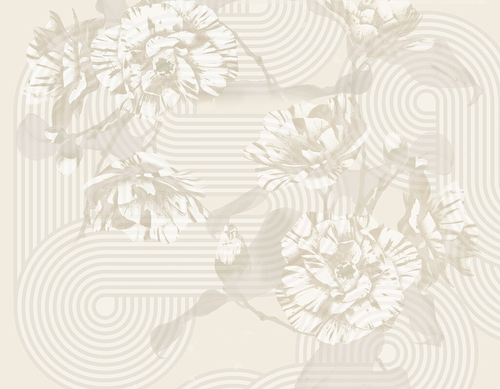 Muted florals with playful patterns Muted florals with playful patterns