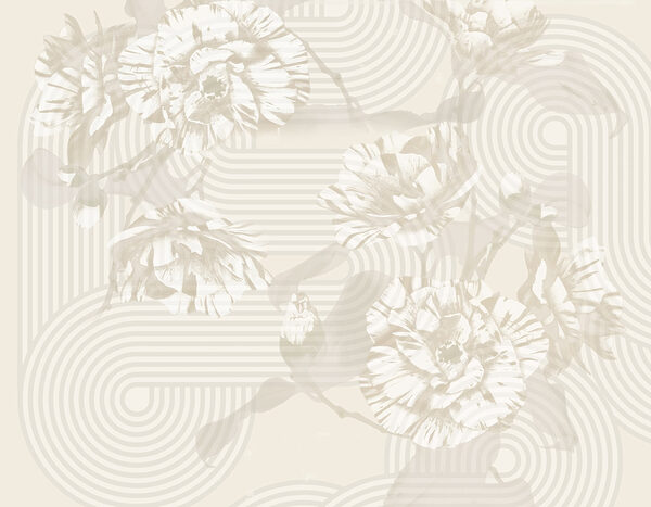 Muted florals with playful patterns Muted florals with playful patterns