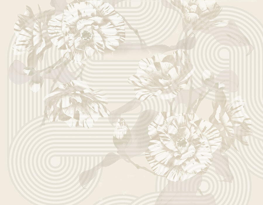 Muted florals with playful patterns Muted florals with playful patterns