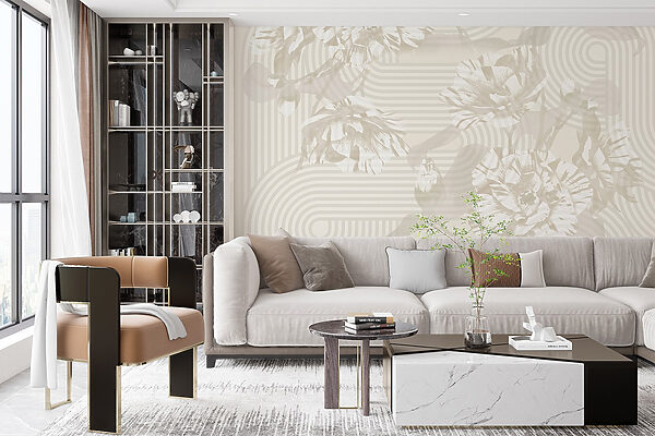 Muted florals with playful patterns Muted florals with playful patterns