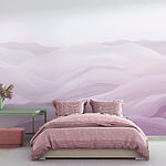 Purple and white landscape Wall mural Purple and white landscape