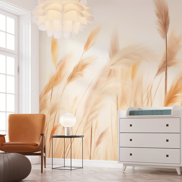 Wall murals Soft grasses in gentle breeze (SKU: w02037) Wall murals Wall murals Soft grasses in gentle breeze (SKU: w02037)